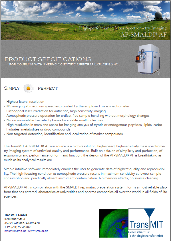 Titelseite Product Specs